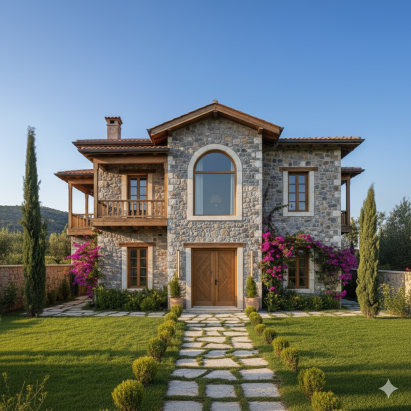 Villa Dış Cephe Taş Kaplama Modelleri